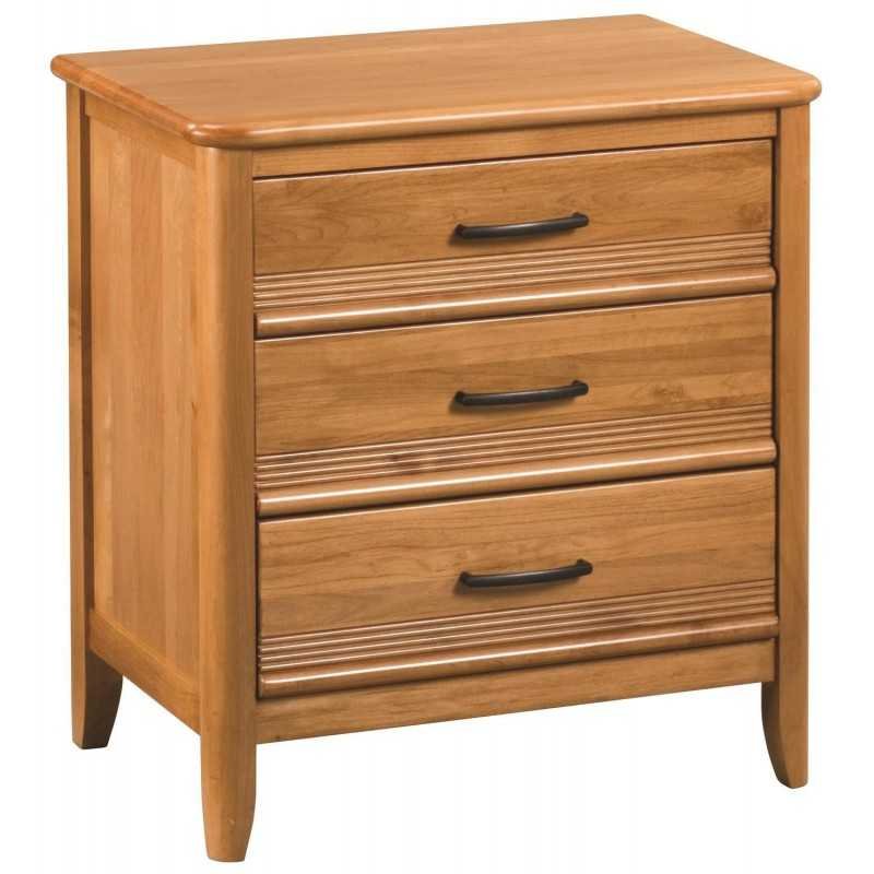 [28 Inch] Pacific 3 Drawer Nightstand Wood You Furniture Nassau, Bahamas