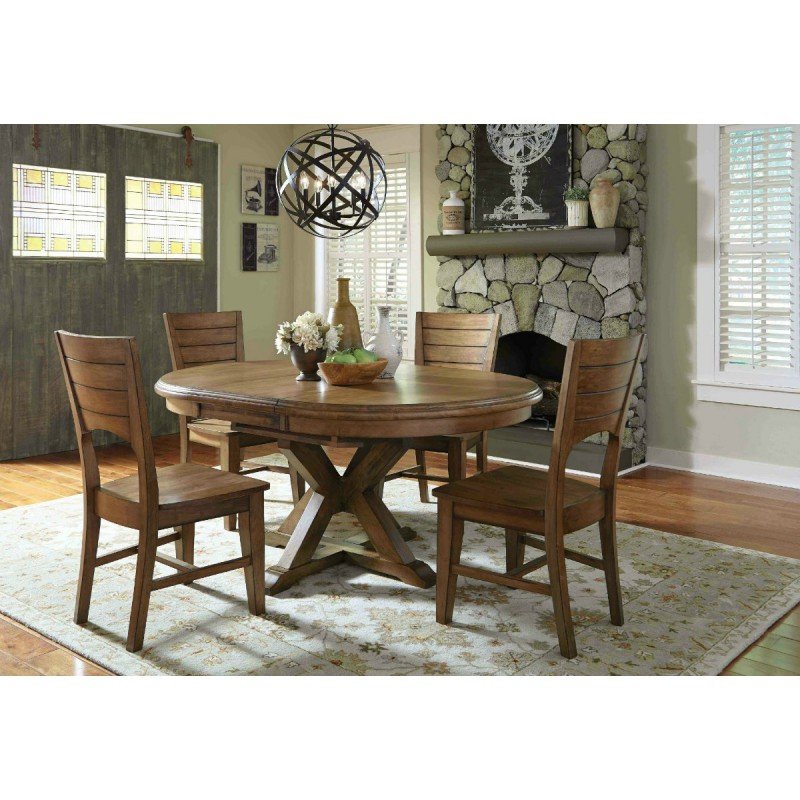 5 Pc Canyon Dining Group - Shown in Pecan 5 Pc Canyon Dining Group - Shown in Pecan