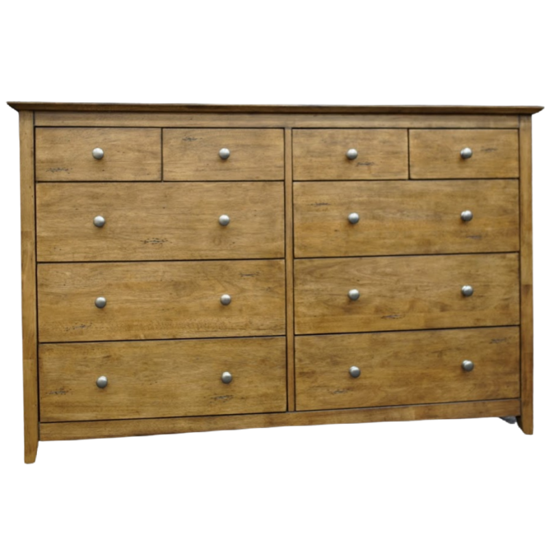 Lancaster 10 Drawer Dresser Pecan Wood You Furniture Nassau, Bahamas