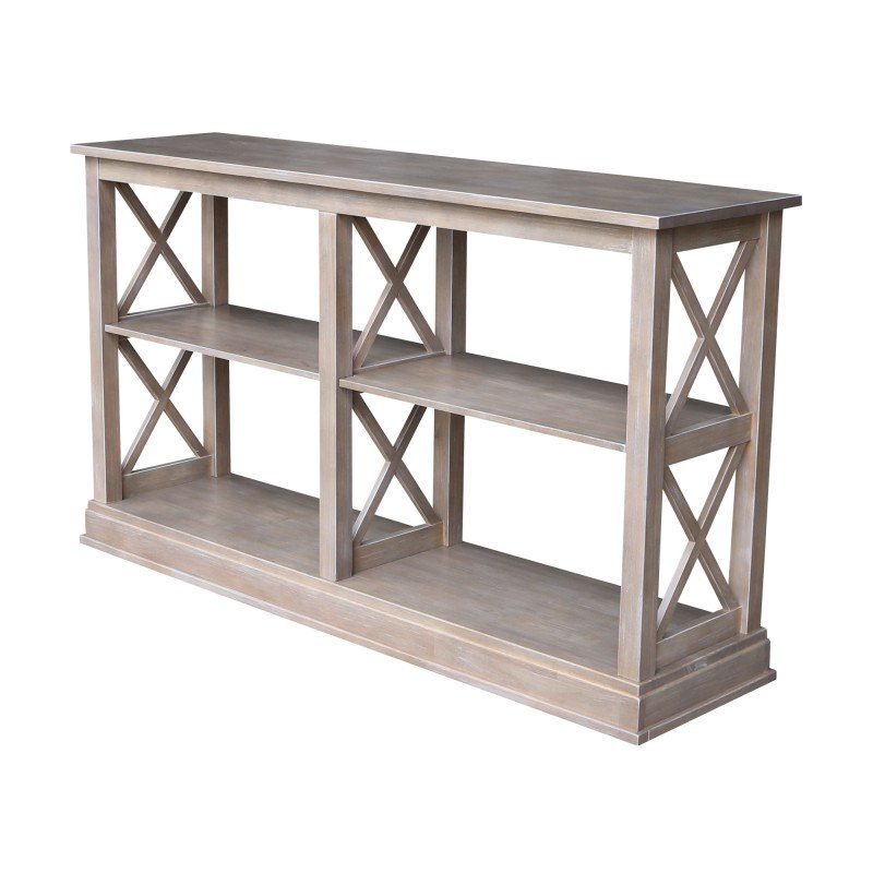 Hampton TV Stand Color Unfinished Wood Parawood