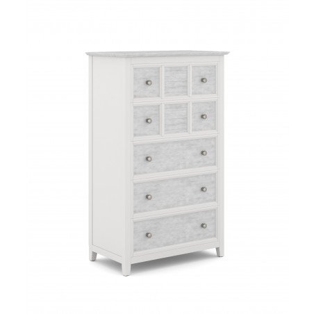 High Tide 5 Drawer Chest in Chalk & White