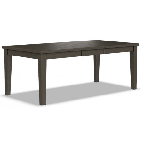 40”x60”x78” Shaker Dining Table with Leaf in Nickel Finish