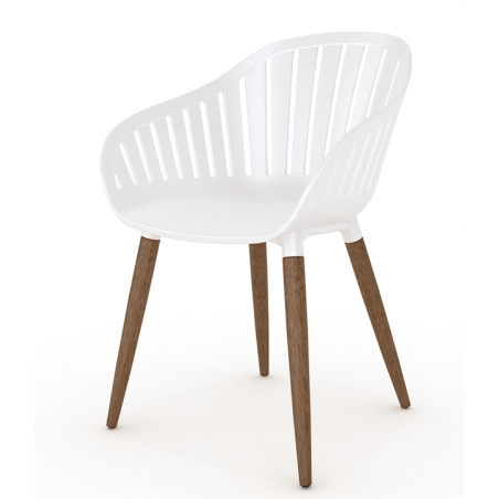 Cannes Wood and Recycled Resin Dining Chair