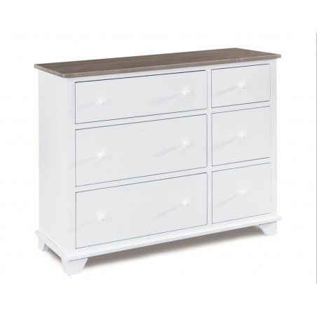 Portland 6 Drawer Combo Dresser