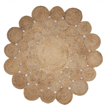 Natural Fiber Round Jute Rug