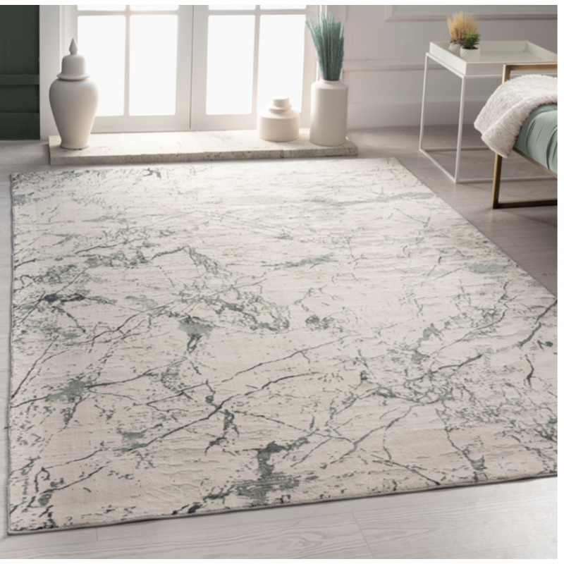 Neutral Abstract Marble Contemporary Rug Product Dimensions 2' x 3'
