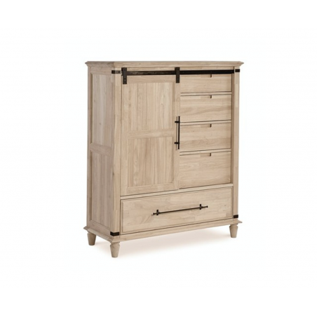 Farmhouse Chic Sliding Door Chest