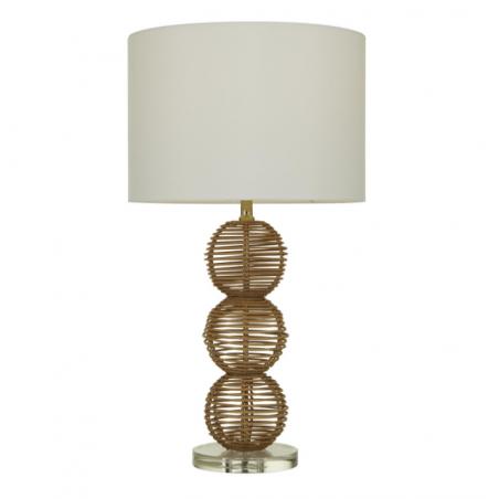 Brown Wicker Lamp