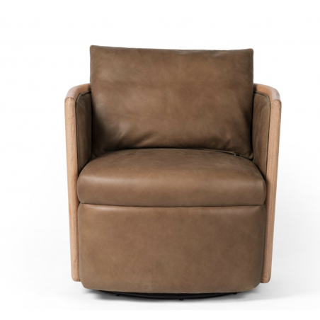 Newbury Swivel Chair- Palermo Cognac