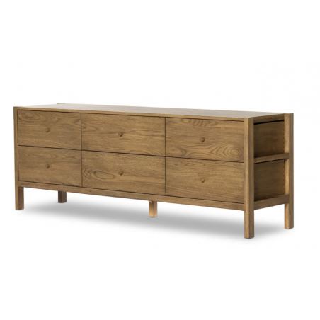 Meadow Media Console- Tawny Oak