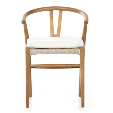 Muestra Teak Dining Chair w/ Cushion- Natural