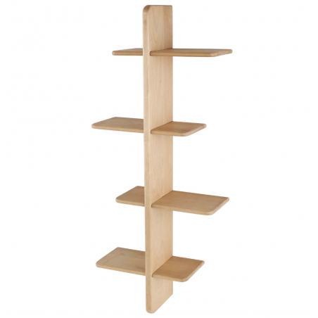 Light Brown Handmade 8 Wall Shelf
