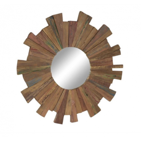 Teak Wall Mirror
