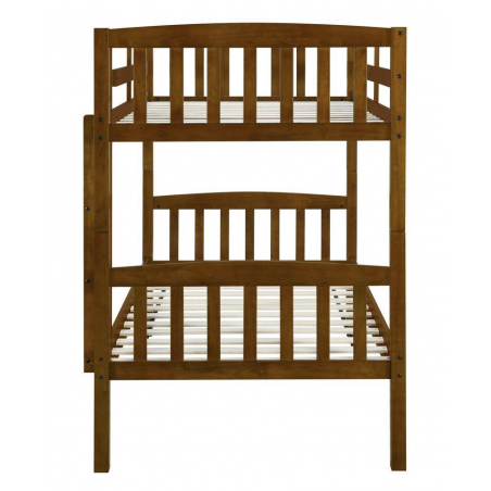 Parker Twin Bunk Bed- Oak Brown