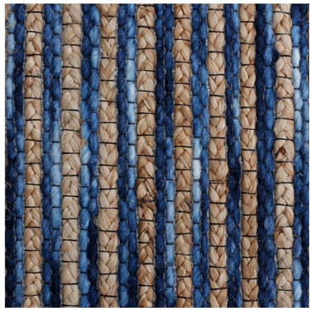 Wool/Jute Dark Blue Rug