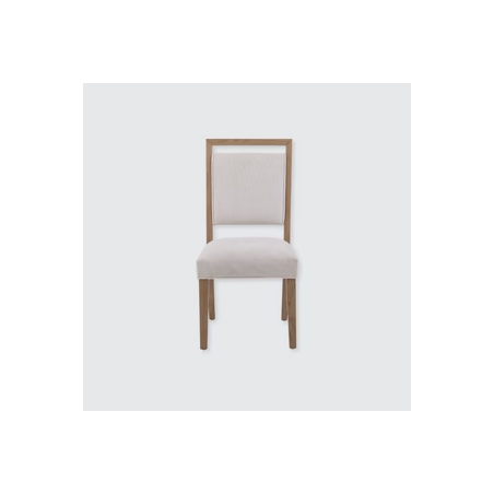 Urban Loft Upholstered Side Chair in Modern Latte