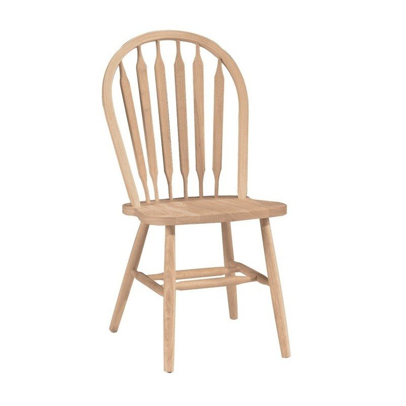 Arrowback Windsor Side Chair Seat Type? Wood Color Unfinished Style ...