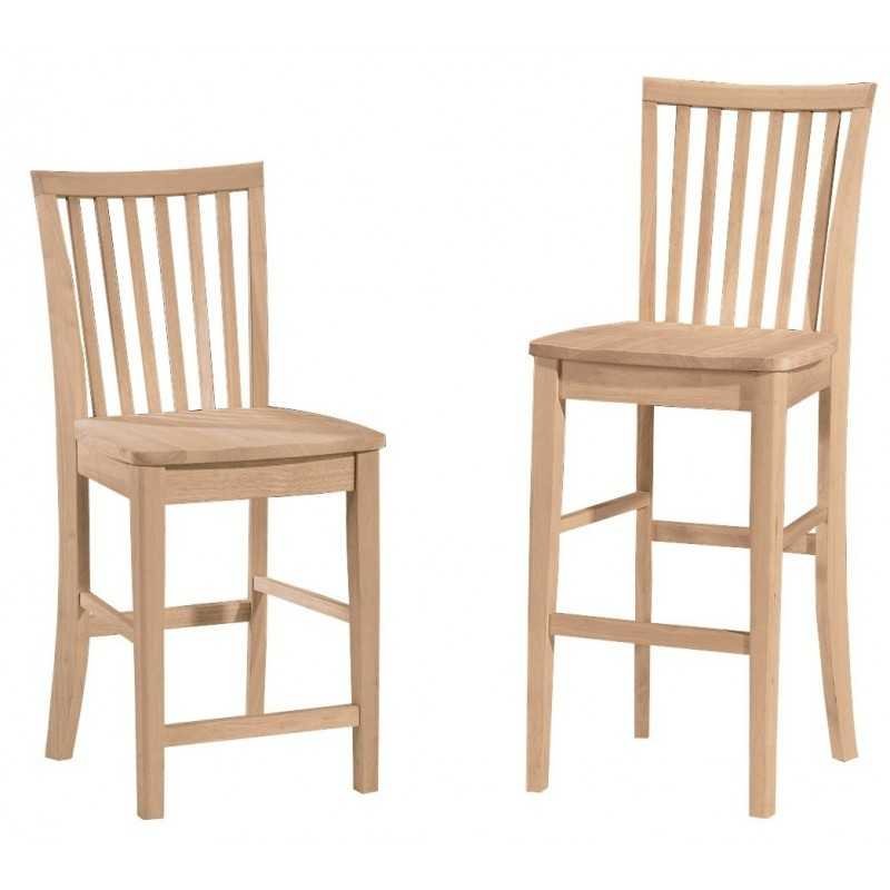 Mission Stool Mission Stool Seat Type? Wood Color Unfinished Style Side Wood Parawood ...