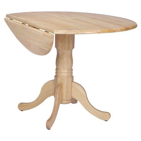 [42 Inch] Round Dropleaf Dining Table