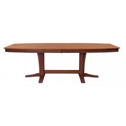 [96 Inch] Milano Dining Table - Aged Cherry & Espresso