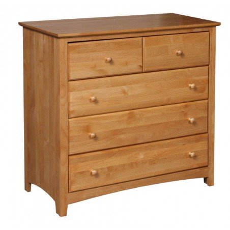 [38 Inch] Alder Shaker 5 Drawer Chest