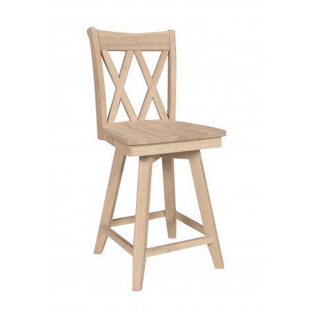 Double XX Swivel Stool