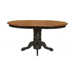 [42x42-60 Inch] Butterfly Dining Table - Black & Cherry