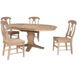 [48x48-66 Inch] Butterfly Dining Table - with T-10XB Pedestal