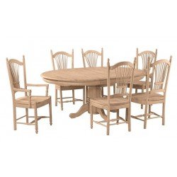 [54x54-72 Inch] Butterfly Dining Table - with T-54XB Pedestal