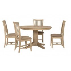 [48 Inch] Solid Dining Table - with T-7B Pedestal