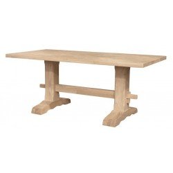 [72 Inch] Heavy Trestle Dining Table