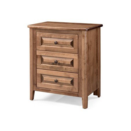 Carson Maple 3  Drawer Nightstand