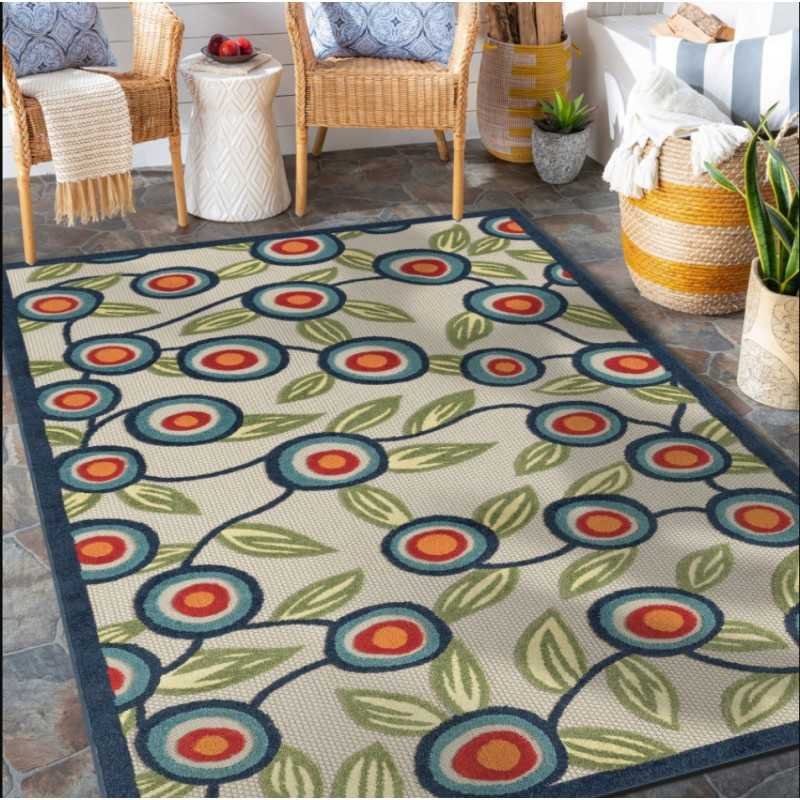 Turkish Abstract Rug Turkish Abstract Floral High-Low Rug Product Dimensions 2' x 3'