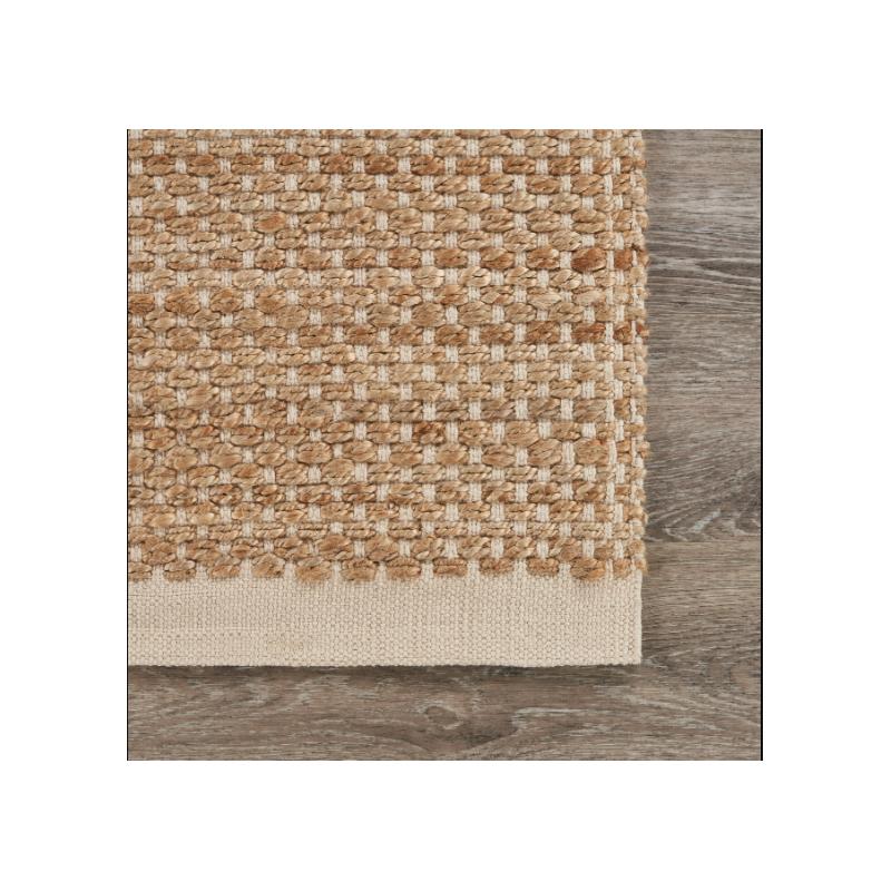 Natural Jute Rug with OffWhite Bordering Product Dimensions 5' x 7'9"