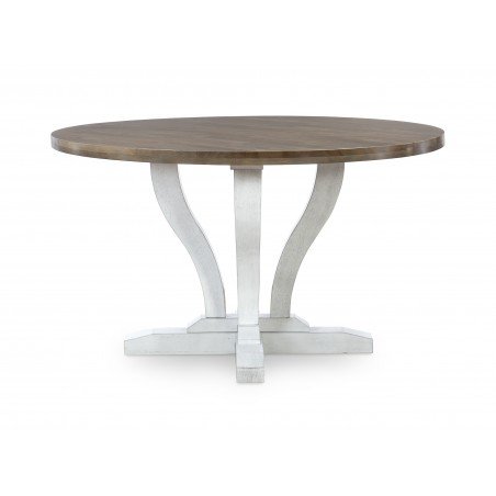 52" Round Elle Solid Dining Table